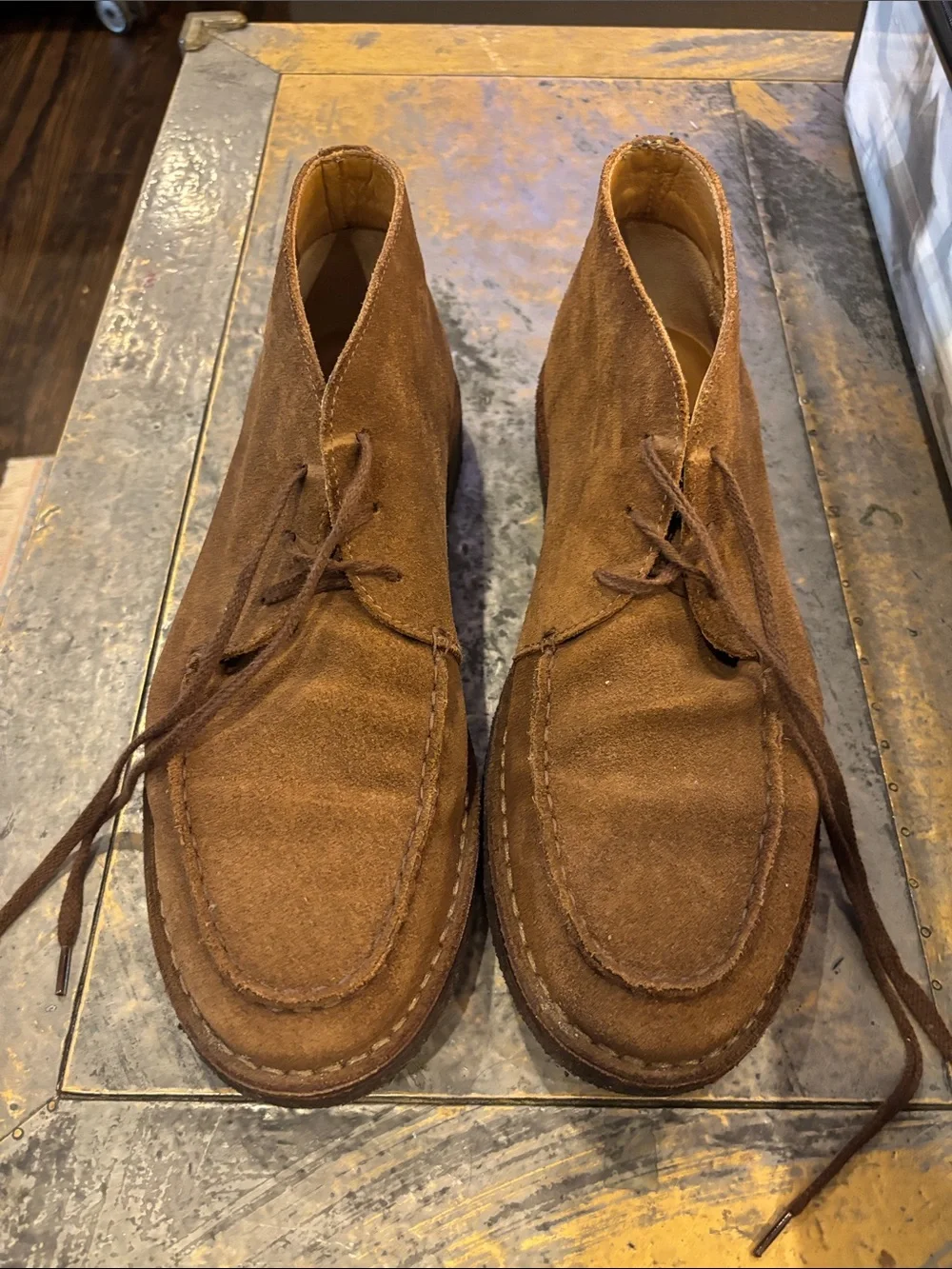 Drakes Brown Suede Chukka Boots